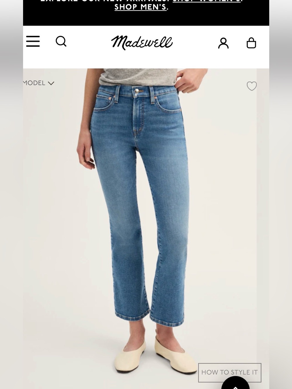 Madewell Classic High-Rise Stovepipe  Jeans - Light Blue
